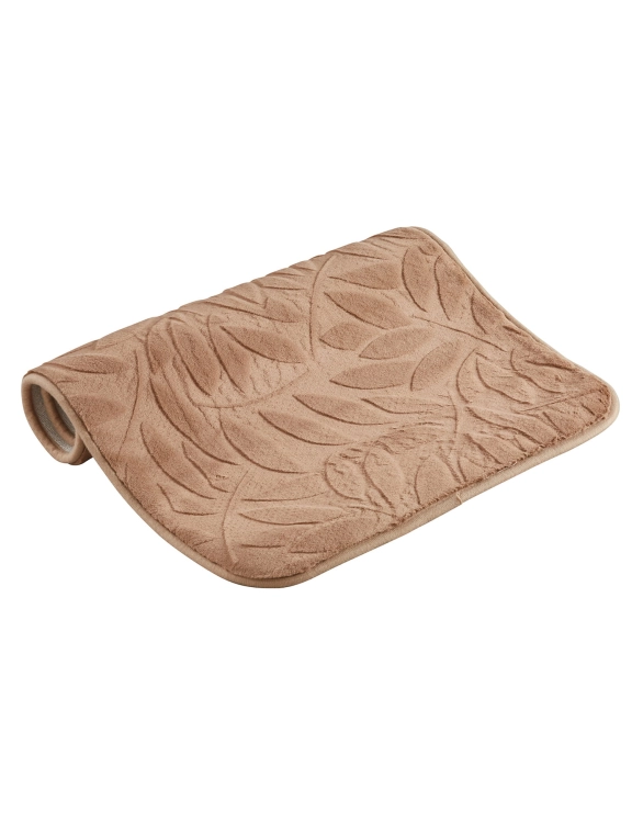 efloor Dywanik łazienkowy Sofia 50x80cm Liście Beżowy