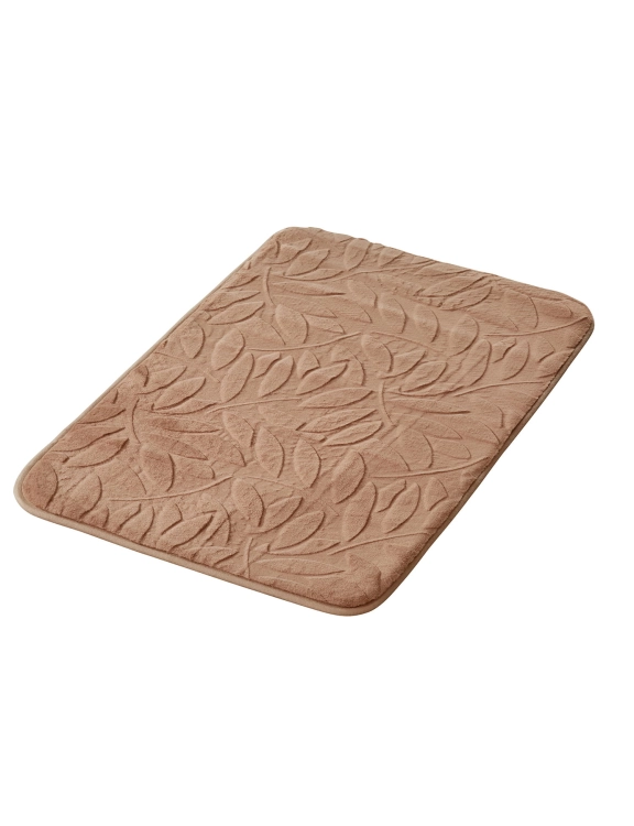 efloor Dywanik łazienkowy Sofia 50x80cm Liście Beżowy