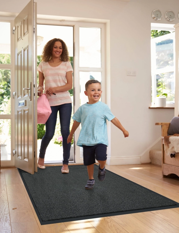 Efloor Duża wycieraczka pod drzwi Bruno 120x180cm Szary