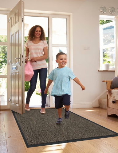 Efloor Duża wycieraczka pod drzwi Bruno 120x180cm Brązowy