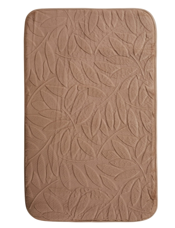 efloor Dywanik łazienkowy Sofia 50x80cm Liście Beżowy