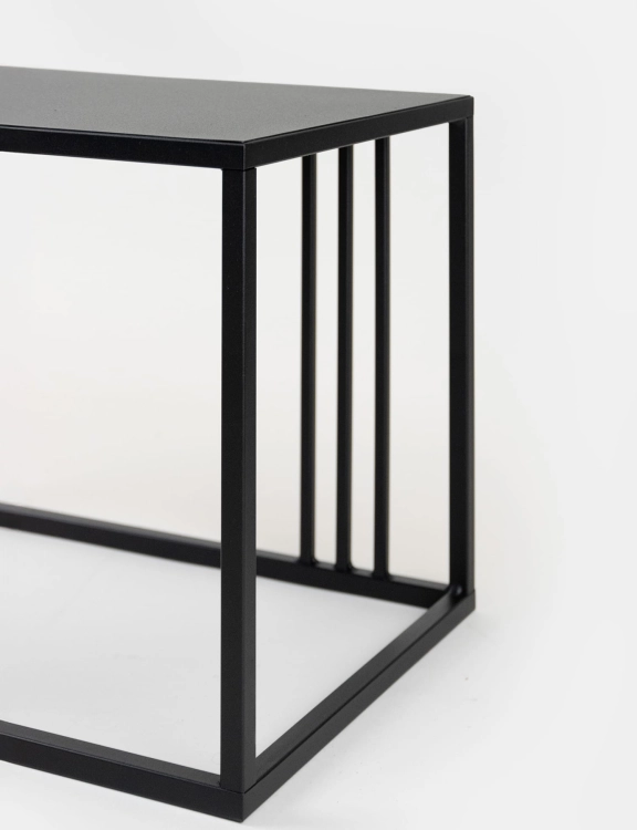 Efloor Stolik pomocniczy kawowy 35x49x36cm Loft Czarny