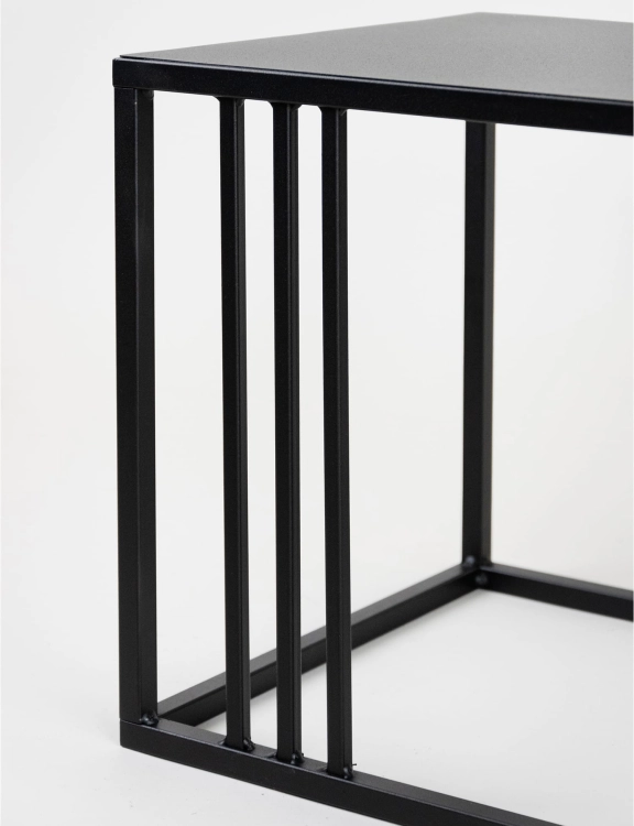 Efloor Stolik pomocniczy kawowy 35x49x36cm Loft Czarny