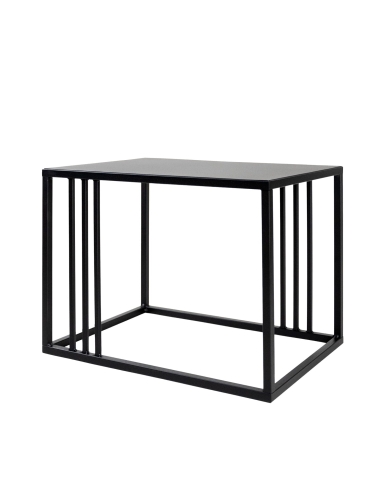 Efloor Stolik pomocniczy kawowy 35x49x36cm Loft Czarny