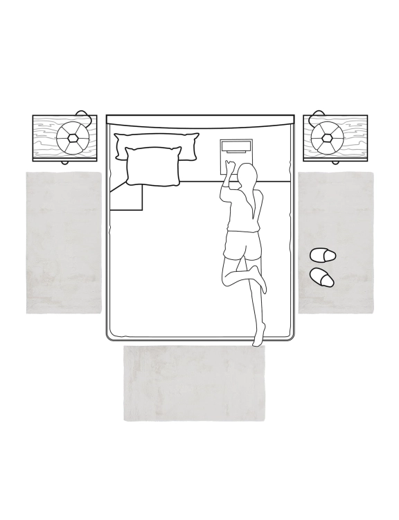 Efloor Dywan Rabbit Foxy 70x140cm Kremowy