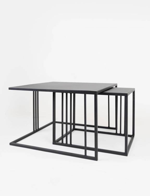 Efloor Stolik pomocniczy kawowy 35x49x36cm Loft Czarny