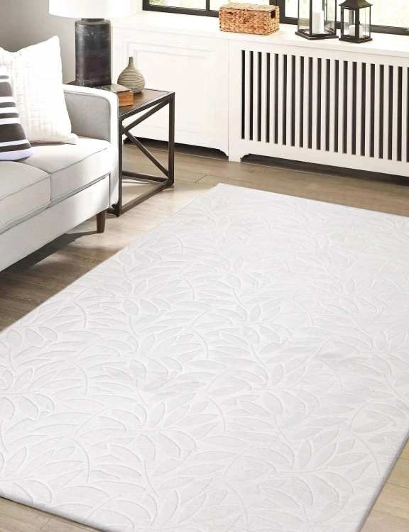 efloor Dywan Rabbit Sofia 160x230cm Liście Biały