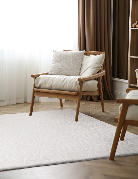 efloor Dywan Rabbit Sofia 120x170cm Liście Biały