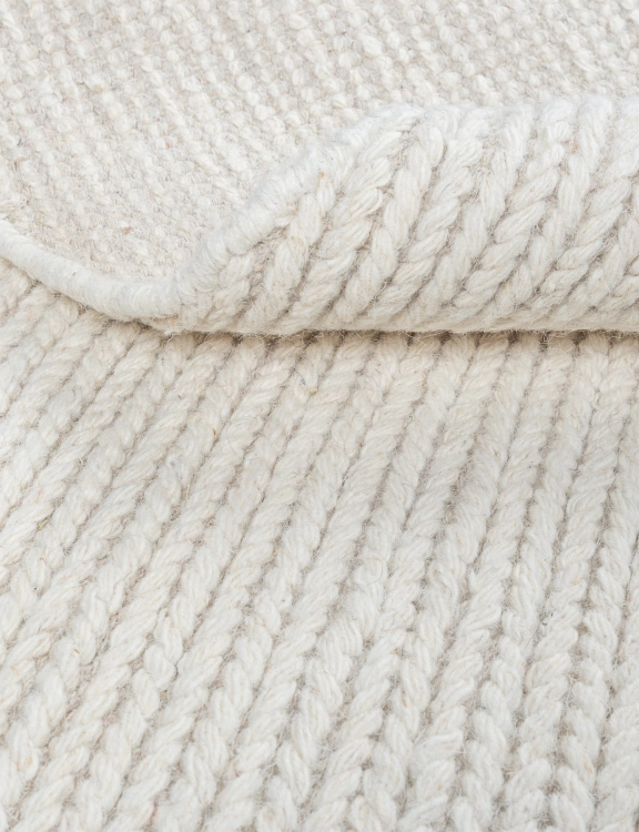 Efloor Dywan Wełniany Alma Wool 160cm Okrągły Kremowy