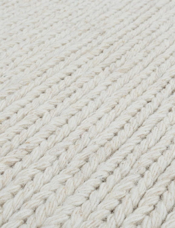 Efloor Dywan Wełniany Alma Wool 160cm Okrągły Kremowy