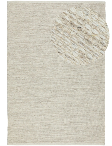 Efloor Dywan wełniany Stockholm 70x140cm Beżowy