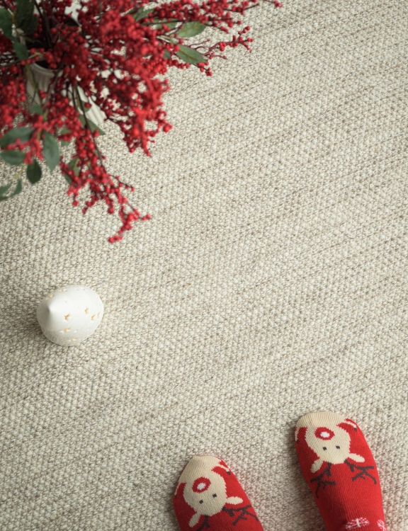 Efloor Dywan wełniany Stockholm 70x140cm Beżowy