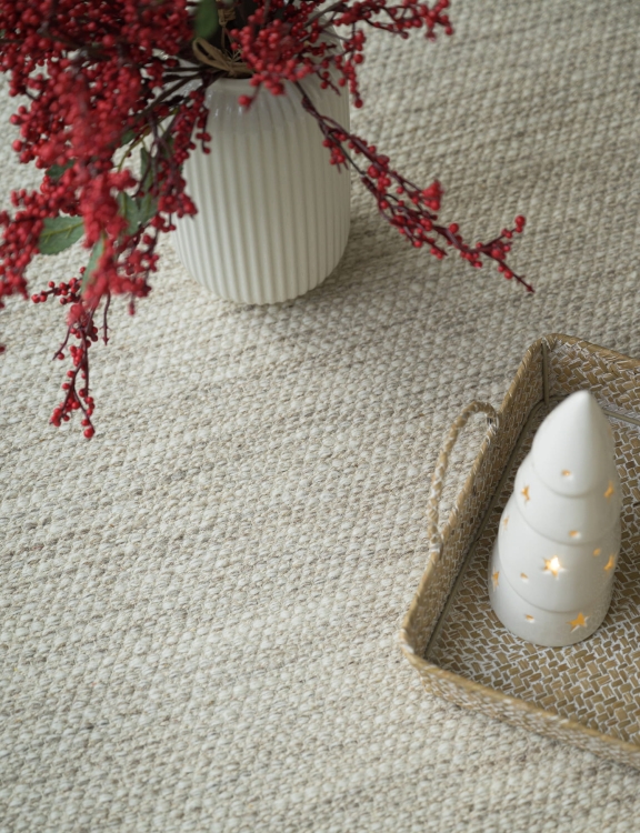 Efloor Dywan wełniany Stockholm 70x140cm Beżowy