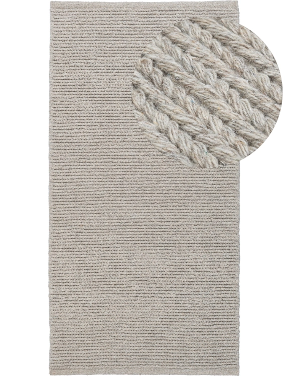 Efloor Dywan Wełniany Alma Wool 70x140cm Beżowy