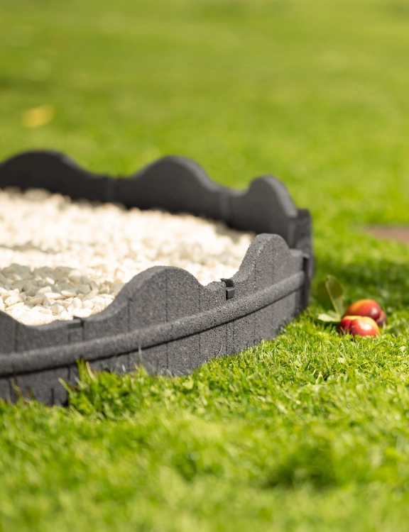 Efloor Obrzeże Trawnikowe + 3 szpilki Carolina Szary 118dł.x2,5szer.x15,25wys