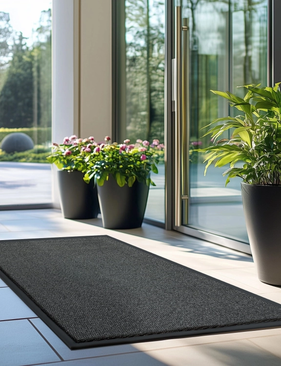 Efloor Duża wycieraczka pod drzwi Bruno 80x120cm Szary