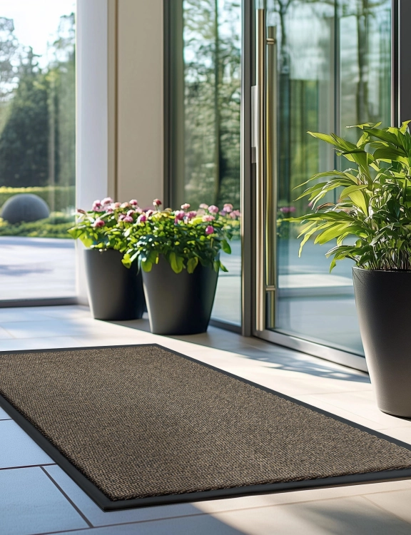 Efloor Duża wycieraczka pod drzwi Bruno 80x120cm Brązowy