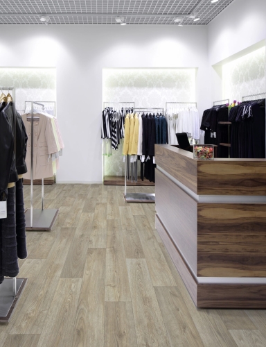 efloor Wykładzina Obiektowa PCV 2m Ravenna T33 Dąb Deska Beżowy