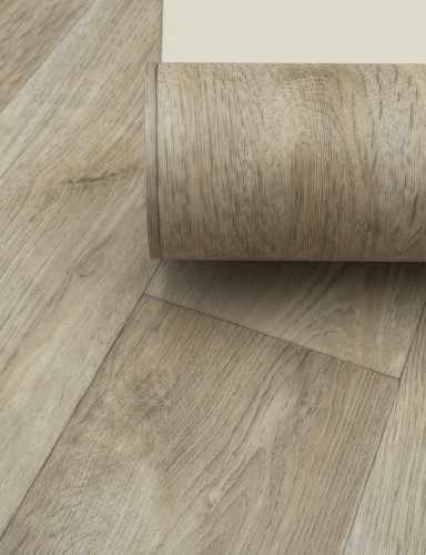 efloor Wykładzina Obiektowa PCV 2m Ravenna T33 Dąb Deska Beżowy