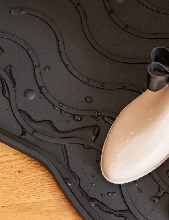 Efloor  Zestaw 3szt Ociekacz na buty Signet Czarny 38x75 cm