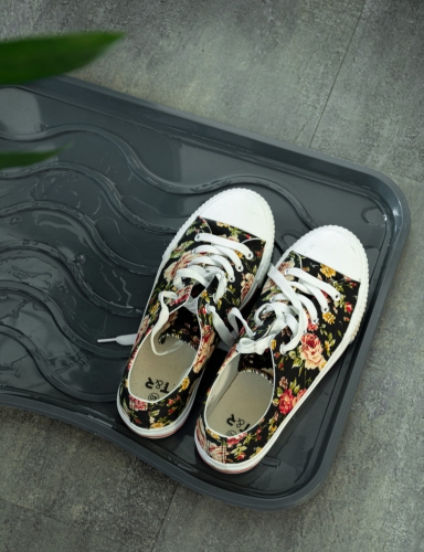 Efloor Zestaw 2szt Ociekacz na buty Signet Szary 38x75 cm