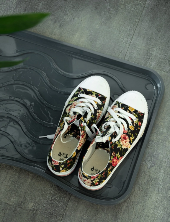 Efloor Zestaw 2szt Ociekacz na buty Signet Szary 38x75 cm