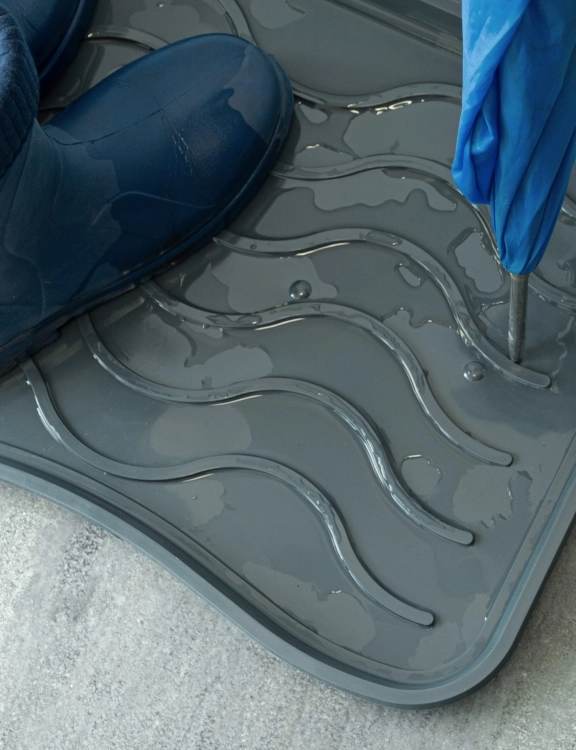 Efloor Zestaw 2szt Ociekacz na buty Signet Szary 38x75 cm