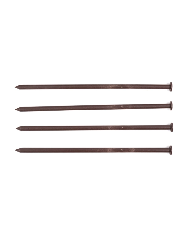 Efloor Zestaw szpilek do Obrzeży Mowing Edge 4 szt Brązowy