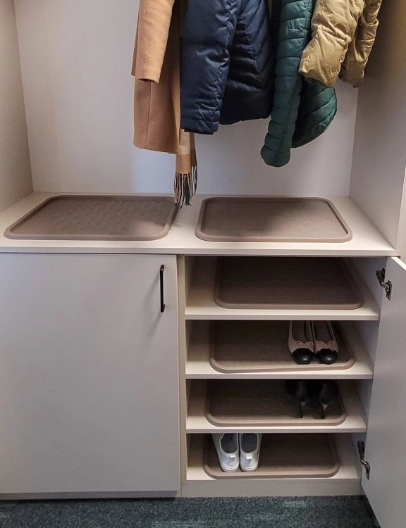 Efloor Organizer na buty do szafy Dumbo 38x50cm Beżowy