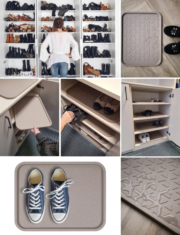 Efloor Organizer na buty do szafy Dumbo 38x50cm Beżowy