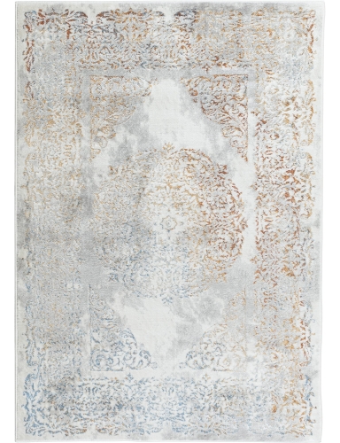 Efloor Dywan Glamour Rivaro 120x170cm Rozeta Vintage Szary