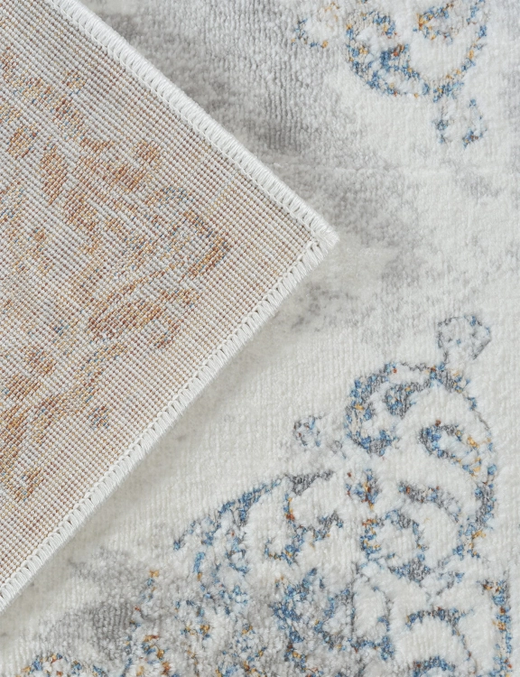 Efloor Dywan Glamour Rivaro 120x170cm Rozeta Vintage Szary