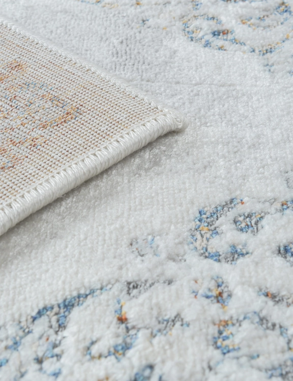 Efloor Dywan Glamour Rivaro 120x170cm Rozeta Vintage Szary