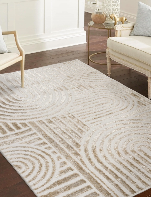 e-floor Dywan Nowoczesny Wenecja 120x170cm Abstrakcja Kremowy