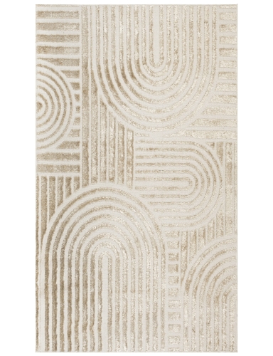 e-floor Dywan Nowoczesny Wenecja 67x120cm Abstrakcja Kremowy