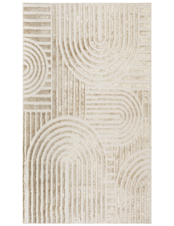 e-floor Dywan Nowoczesny Wenecja 67x120cm Abstrakcja Kremowy