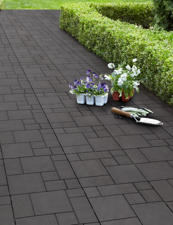 Efloor Płytka Tarasowa Paczka 6szt 30x30cm Stone Mosaic Graphite