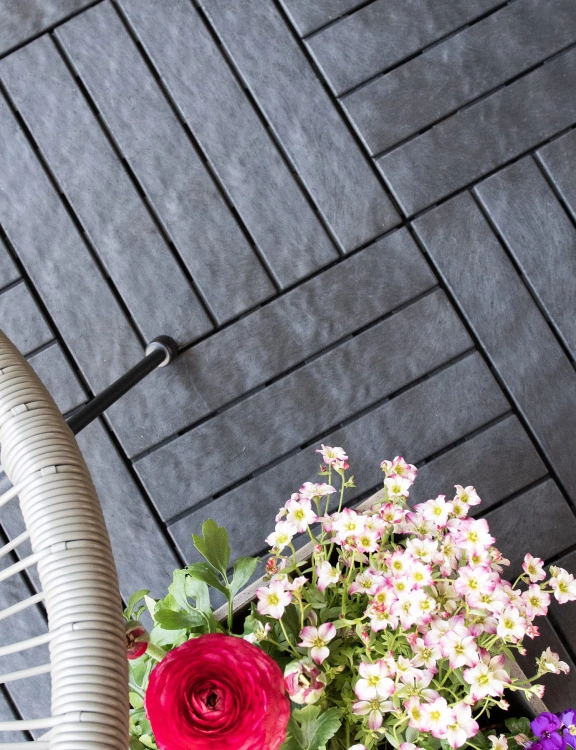 Efloor Płytka Tarasowa Paczka 6szt 30x30cm Natural Stone Graphite