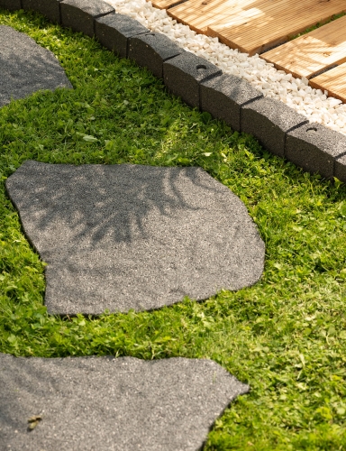 Efloor Ścieżka Ogrodowa Paczka 4szt Mrozoodporna Szary Płytka Natural Stone z Recyklingu