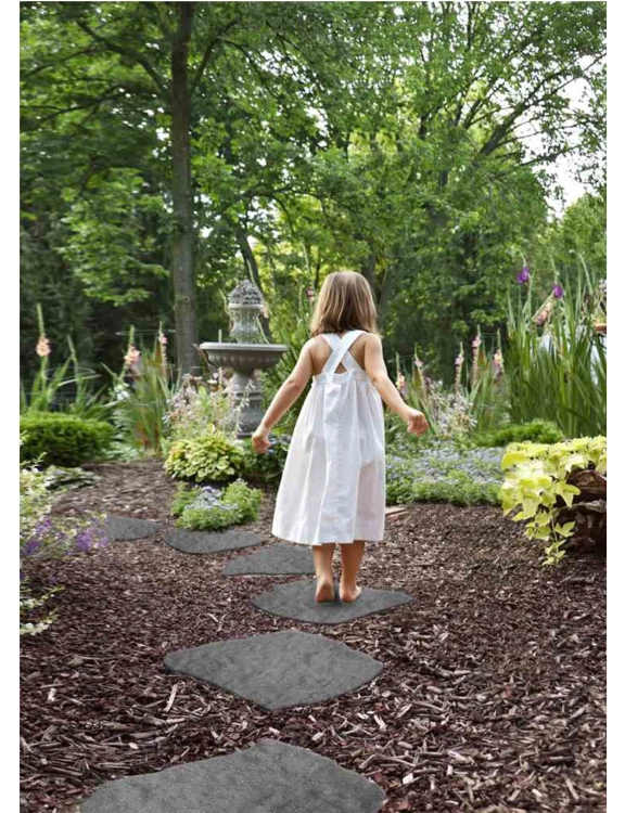 Efloor Ścieżka Ogrodowa Paczka 4szt Mrozoodporna Szary Płytka Natural Stone z Recyklingu