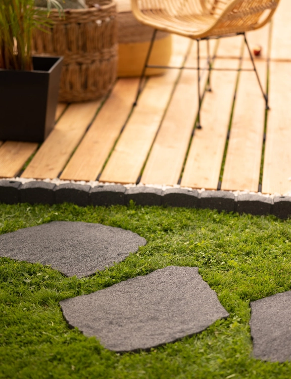 Efloor Ścieżka Ogrodowa Paczka 4szt Mrozoodporna Szary Płytka Natural Stone z Recyklingu