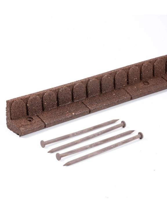 Efloor Obrzeże Trawnikowe Paczka 4szt + szpilki Mowing Brązowy 120dł.x7szer.x8wys.