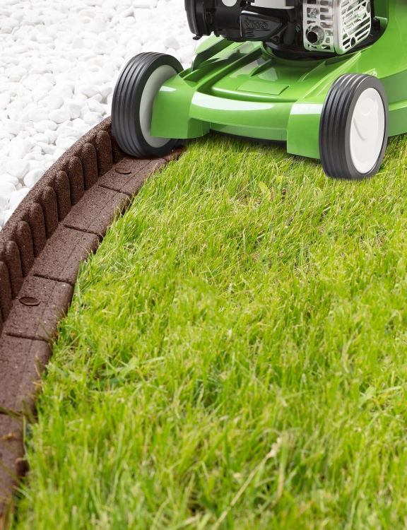 Efloor Obrzeże Trawnikowe Paczka 4szt + szpilki Mowing Brązowy 120dł.x7szer.x8wys.