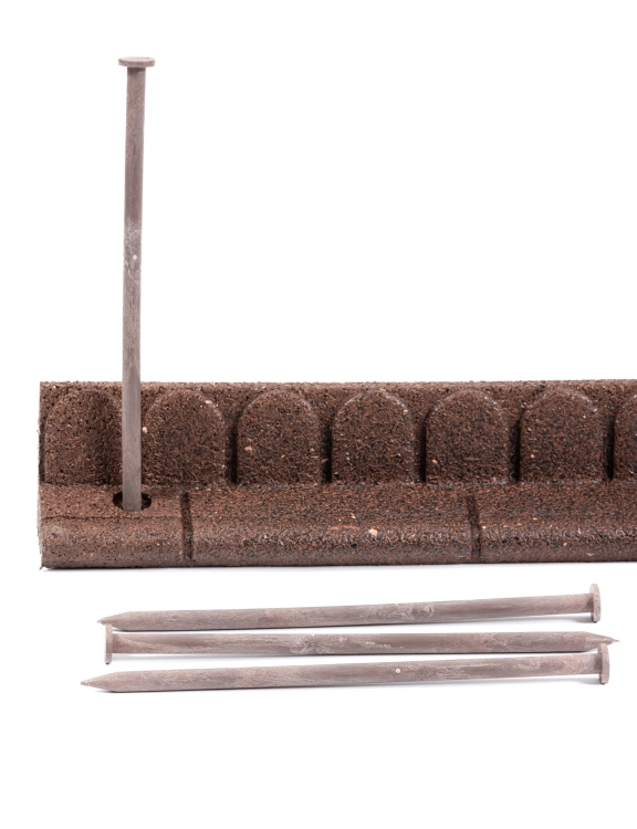 Efloor Obrzeże Trawnikowe Paczka 4szt + szpilki Mowing Brązowy 120dł.x7szer.x8wys.