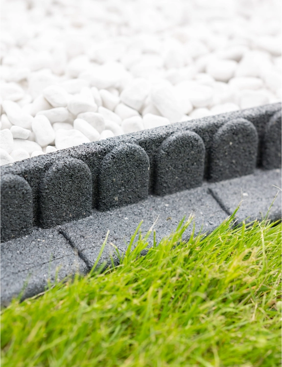 Efloor Obrzeże Trawnikowe Paczka 4szt + szpilki Mowing Stone Szary 120dł.x7szer.x8wys.