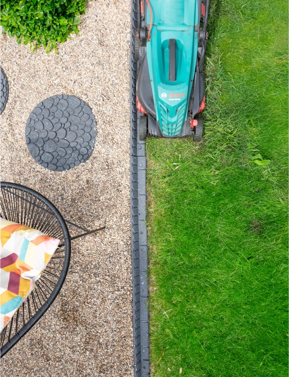 Efloor Obrzeże Trawnikowe Paczka 4szt + szpilki Mowing Stone Szary 120dł.x7szer.x8wys.