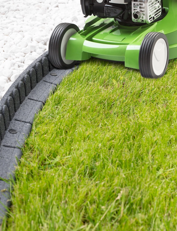 Efloor Obrzeże Trawnikowe Paczka 4szt + szpilki Mowing Stone Szary 120dł.x7szer.x8wys.