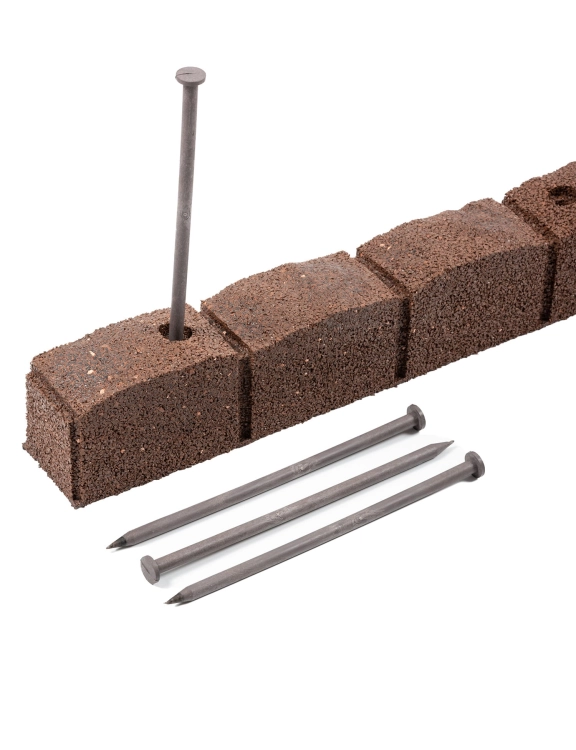 Efloor  Obrzeże Trawnikowe Paczka 4szt + szpilki Roman Stone Brązowy 120dł.x7szer.x8wys.