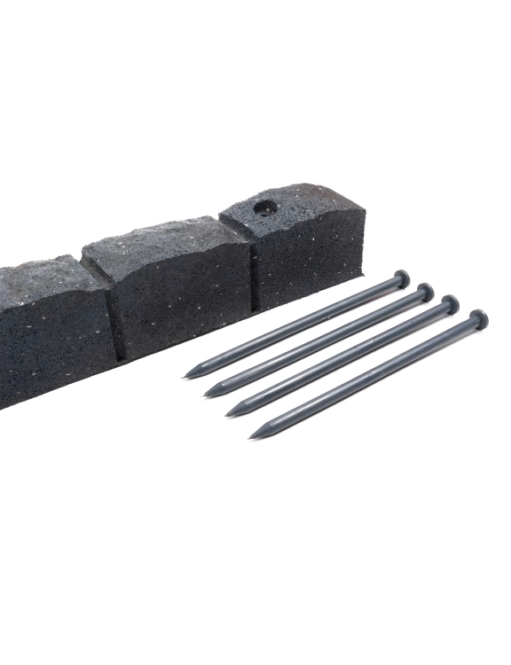 Efloor Obrzeże Trawnikowe Paczka 4szt + szpilki Roman Stone Szary 120dł.x7szer.x8wys.