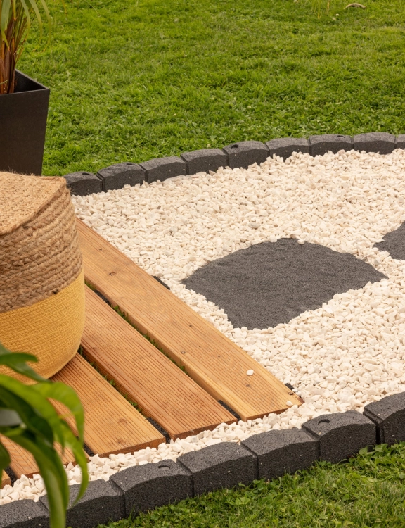 Efloor Obrzeże Trawnikowe Paczka 4szt + szpilki Roman Stone Szary 120dł.x7szer.x8wys.